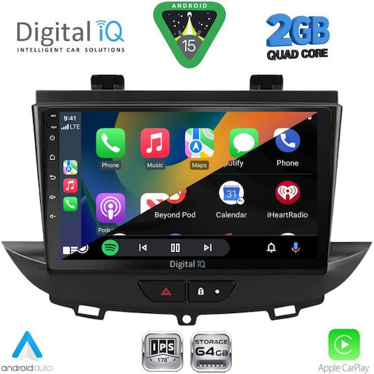 Digital IQ Автомобилна Аудио Система (Блутут/USB/WiFi/GPS/Apple-Carplay/Android-Auto) с Тъчскрийн 9"