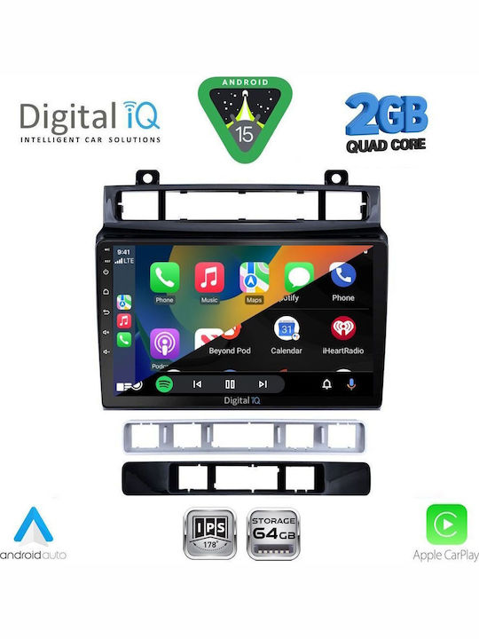 Digital IQ Car Audio System for Volkswagen Touareg 2011-2018 (Bluetooth/USB/WiFi/GPS/Apple-Carplay/Android-Auto) with Touch Screen 9"