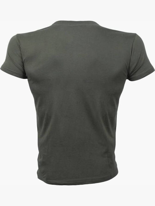Athletic T-shirt Khaki, Black