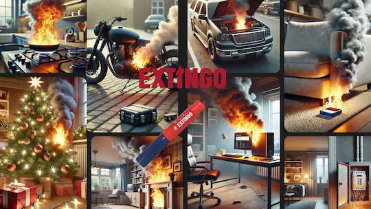 EXTINGO 50 Pack Οικολογικός Χειροκίνητος Φορητός Πυροσβεστήρας Ξηράς Σκόνης