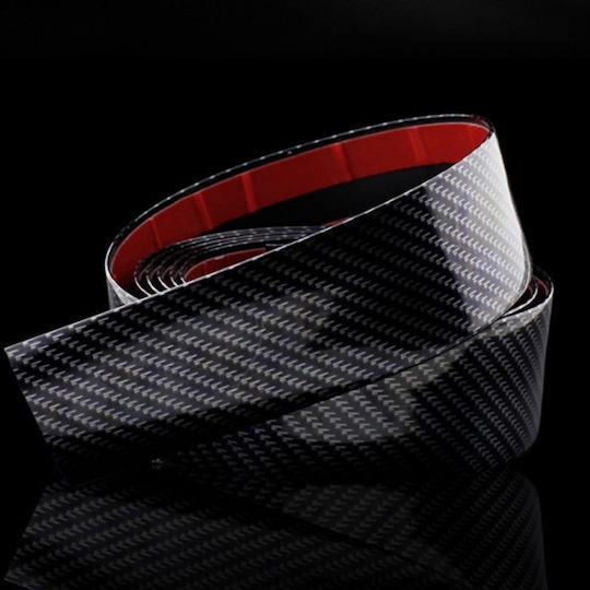 Design Protective Strip Door Sill Bumper Universal Interior Exterior Car Tuning Rubber Carbon Fiber Pattern 2.5m