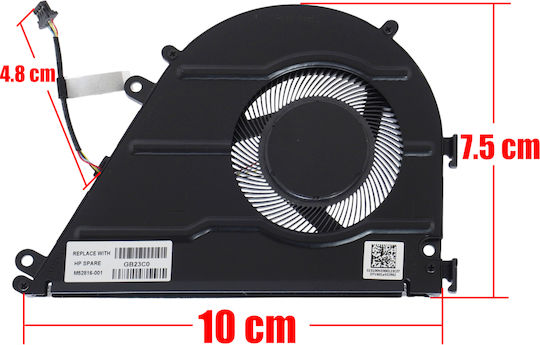 Laptop Fan Cpu Cooling Fan Hp Pavilion Aero 13-be 13-be00xx 13-be10xx 13-be20xx 13-be2000nv 7n255ea 13-be2003nv 7n256ea 13-be0000 2p5x0av 3a9l0ua 2021 M52816-001 Fna0 Tpn-w152 4pin Code 81486