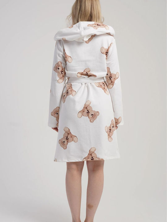 Vienetta Secret Winter Women's Robe White Vienetta Secret Winter Women's Robe White