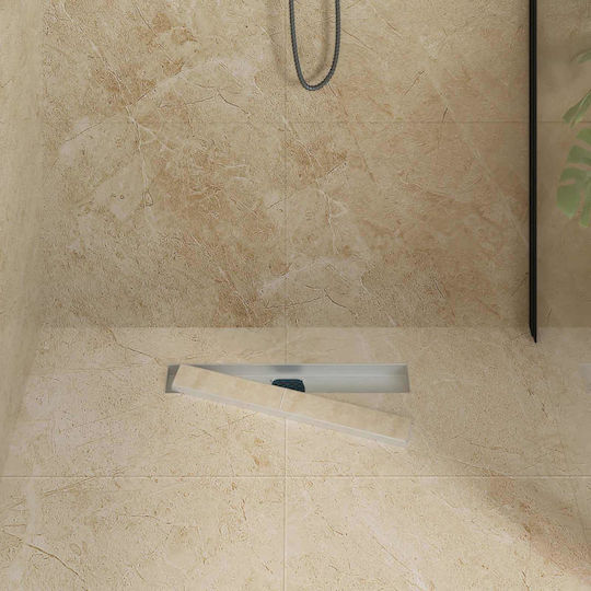 vidaXL Siphon Spülbecken mit Größe 50x11cm Silber