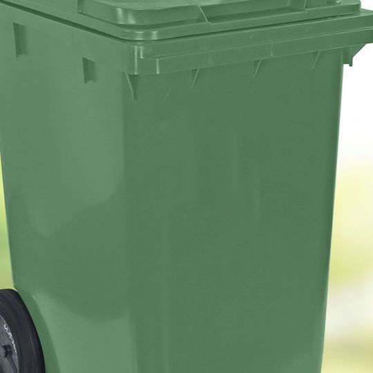 Green City International Recycling Plastic Waste Bin 360lt Brown