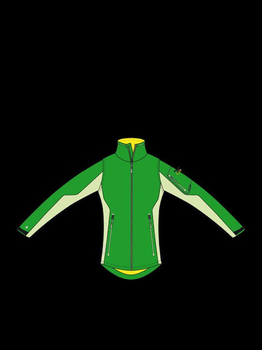 Kabru Sw Softshell Jachetă Dama Fără Mâneci Verde