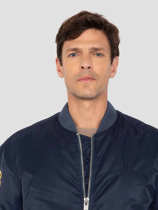 Geacă Bomber Dark Navy MACAMPSUKARS-Albastru