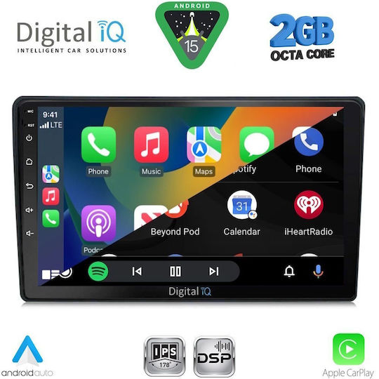 Digital IQ Car Audio System for Honda HR-V 1998-2005 (Bluetooth/USB/WiFi/GPS/Apple-Carplay/Android-Auto) with Touch Screen 9"