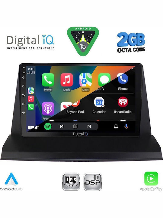 Digital IQ Car Audio System for Lexus NX 2014-2022 (Bluetooth/USB/WiFi/GPS/Apple-Carplay/Android-Auto) with Touch Screen 9"