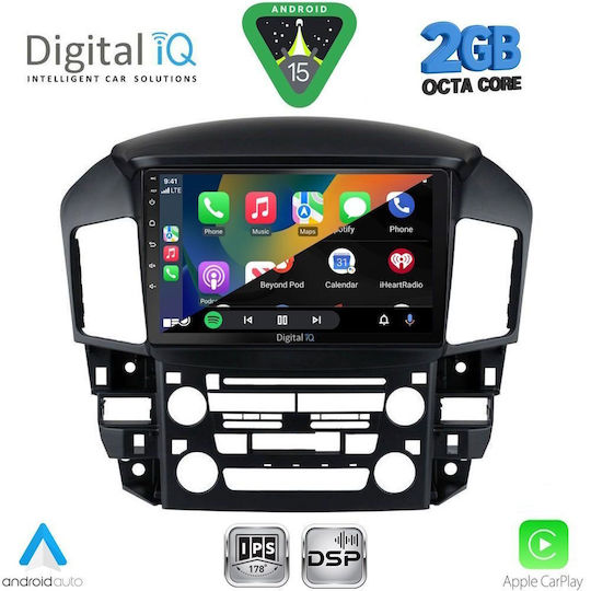 Digital IQ Car Audio System for Lexus RX300 1998-2003 (Bluetooth/USB/WiFi/GPS/Apple-Carplay/Android-Auto) with Touch Screen 9"