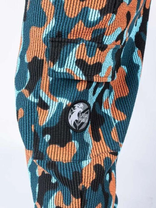Boston Cargo Παντελόνι Φόρμας με Λάστιχο Camo, Orange