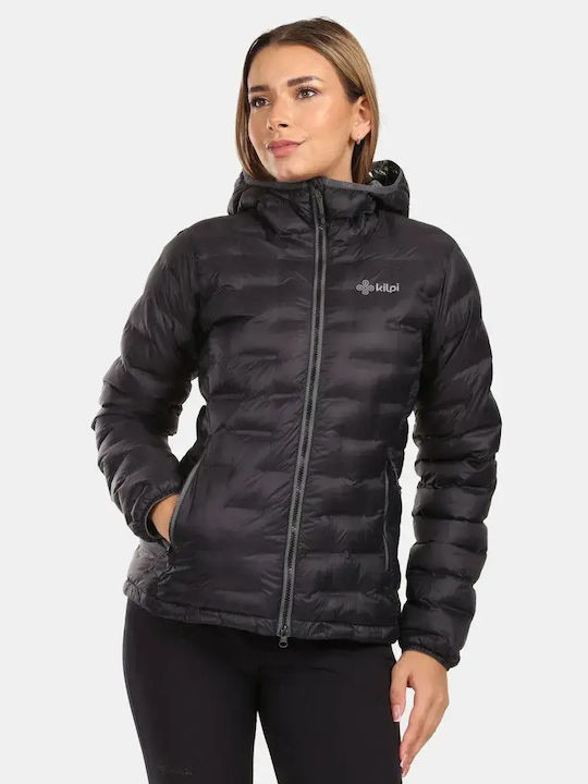 Women's for Hiking Lifestyle Jacket Waterproof for Winter with Hood Black