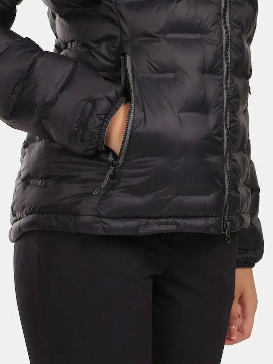 Women's for Hiking Lifestyle Jacket Waterproof for Winter with Hood Black