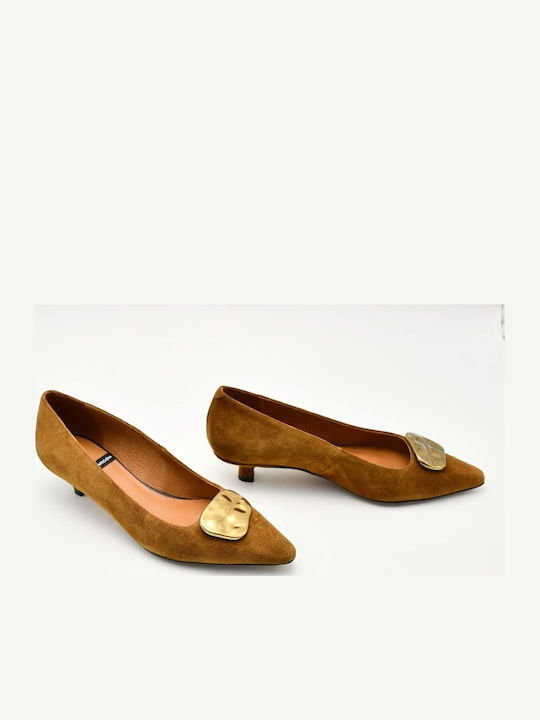 Leder Pumps Braun