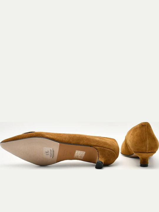 Leder Pumps Braun