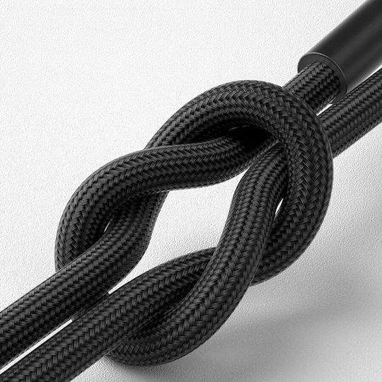 3MK Braided Thunderbolt 4 Cable 240W Μαύρο 1m