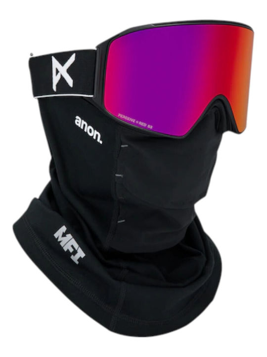 Anon Μάσκα Σκι & Snowboard Ενηλίκων Μαύρη με Φακό σε Μαύρο Χρώμα Anon Μάσκα Σκι & Snowboard Ενηλίκων Μαύρη με Φακό σε Μαύρο Χρώμα