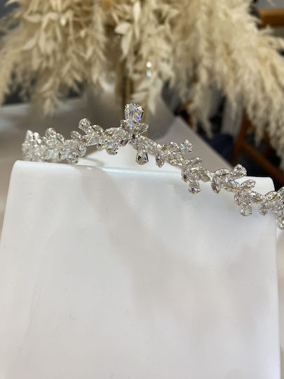 Lila Panemorfă Tiara De Mireasă Platinată Autentică Zirconiu De Excepțională Puritate