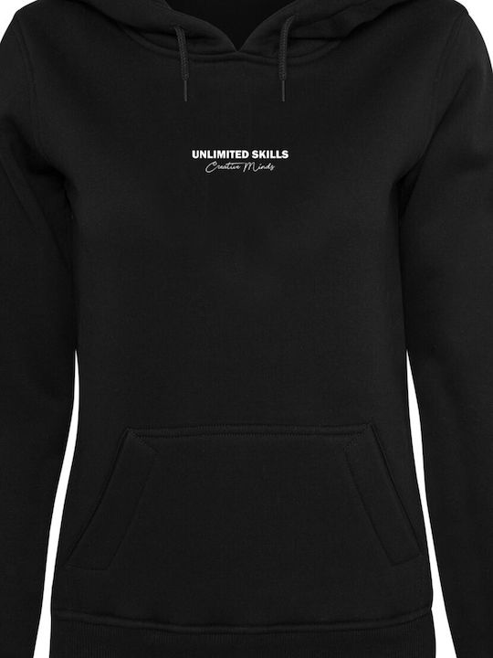 Women's Sweatshirt Hooded Black