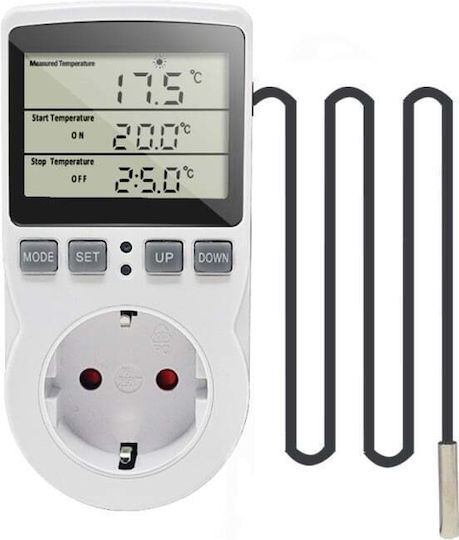 3M Techstar Kt3100 Ψηφιακός Χρονοδιακόπτης Πρίζας με Δυνατότητα Αντίστροφης Μέτρησης