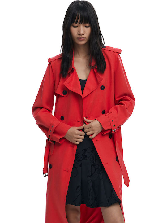 Femeie Multi Red Trenci