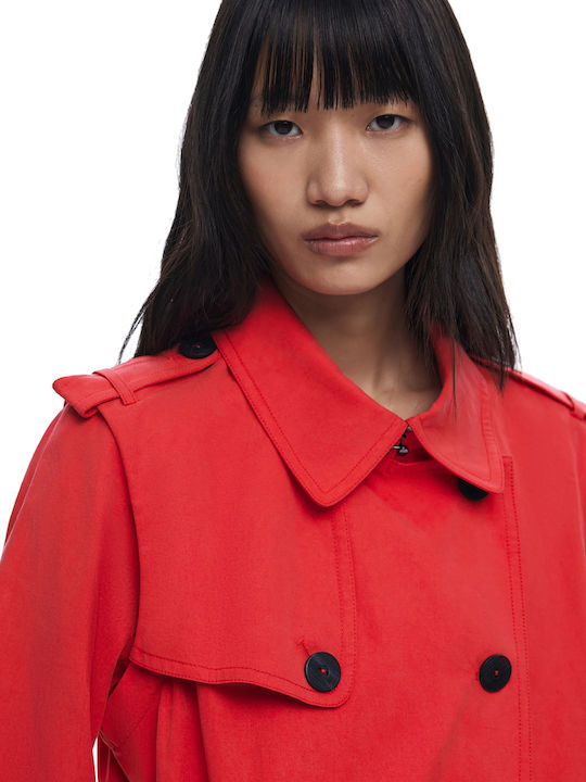 Femeie Multi Red Trenci