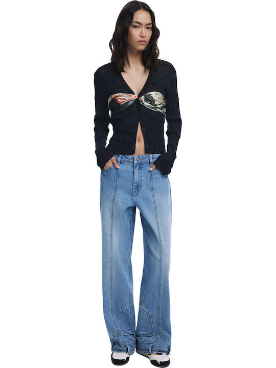 Desigual Foxtrot Damen Schal Schwarz