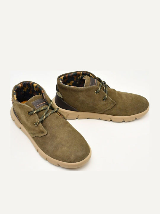 Leder Grün Herrenstiefel