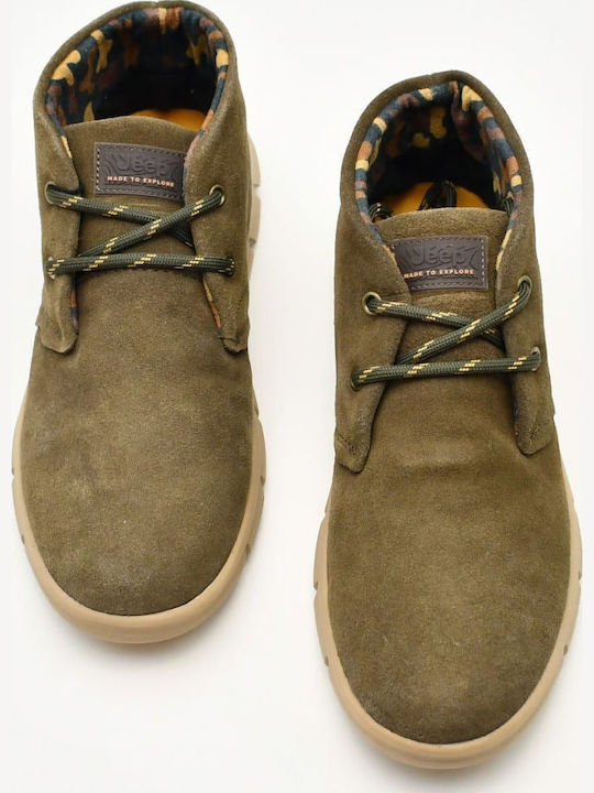 Leder Grün Herrenstiefel