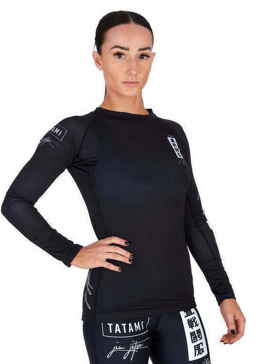 Tatami Fightwear Long Sleeve Shirt for Jiu-Jitsu Black