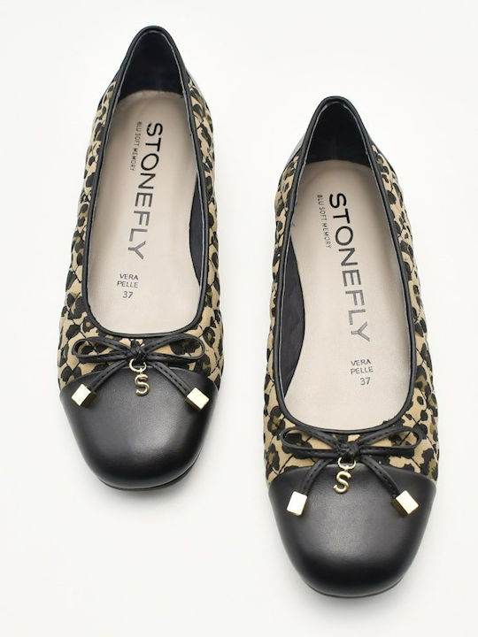 Leather Ballerinas Black