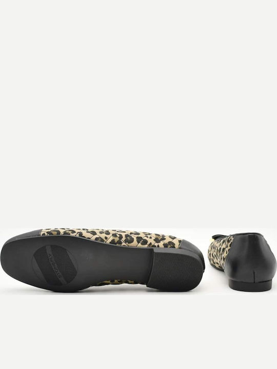 Leather Ballerinas Black