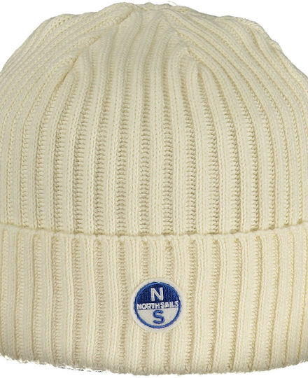 Beanie Ανδρικός Σκούφος Πλεκτός σε Λευκό χρώμα