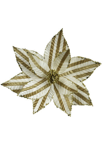 Kaemingk Crăciun Decorativ Floare Lungime 27cm. Dungi