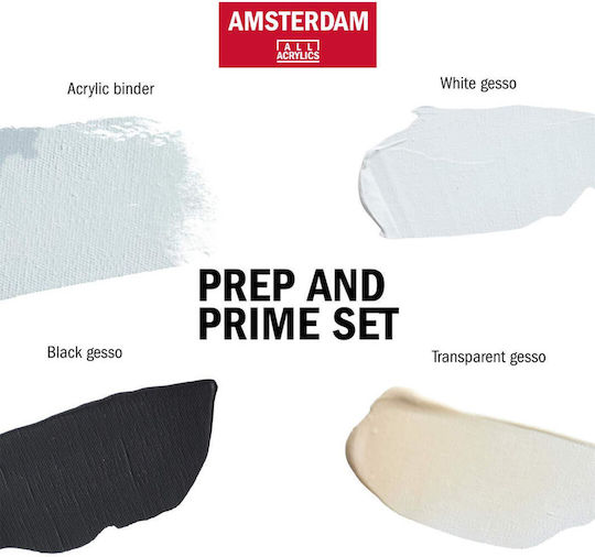 Transparent Gesso Preparation 3000 Amsterdam Talens 120 Ml