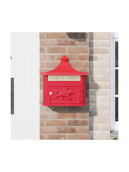 vidaXL Office Waste Bin Red 15.5x44x40.5cm