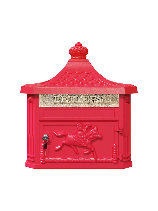 vidaXL Office Waste Bin Red 15.5x44x40.5cm