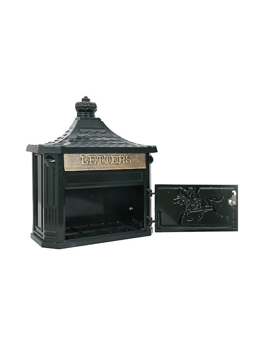 vidaXL Кошче за офисни отпадъци Зелен 15.5x44x40.5см