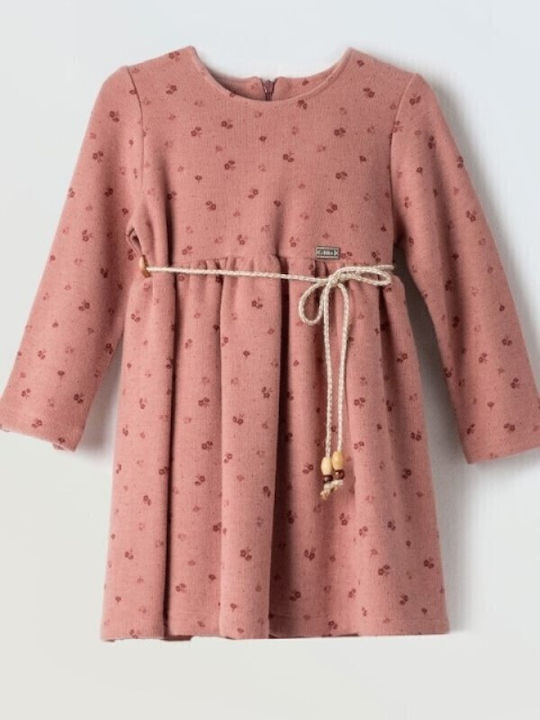 Children's Dress Long Sleeve Knitted Somon