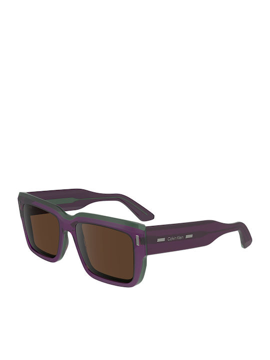 Calvin Klein Unisex Ochelari de soare cu Maro Cadru și Maro Lentilă CK23538S 515