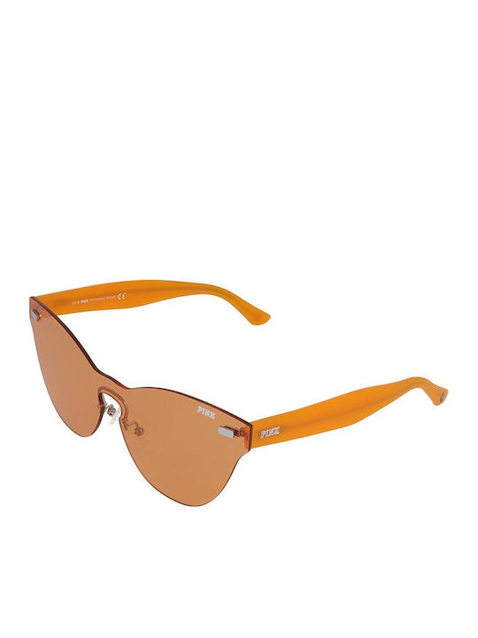 Victoria's Secret Women's Sunglasses with Orange Plastic Frame and Orange Lens PK0011 41F