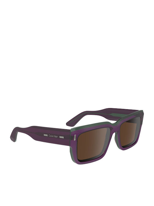 Calvin Klein Unisex Ochelari de soare cu Maro Cadru și Maro Lentilă CK23538S 515