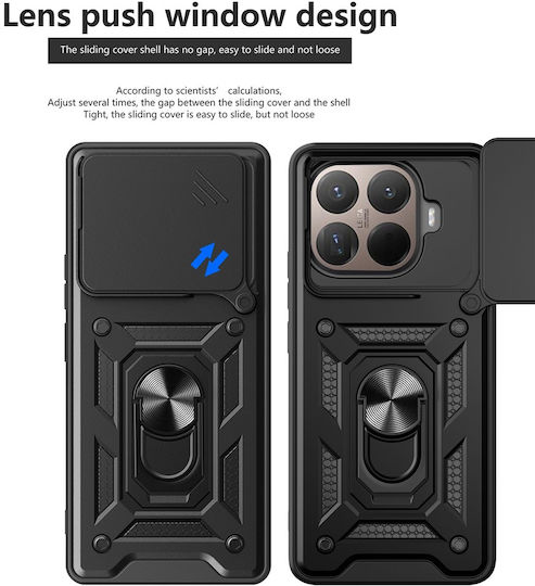 Techsuit Camshield Series Umschlag Rückseite Silikon Blau (Xiaomi 15T Pro)