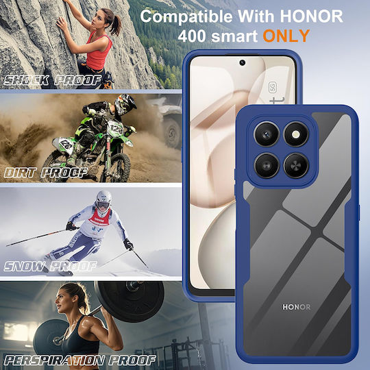 Techsuit ColorVerse 360 Vollschutz Silikon Blau (Honor 400)