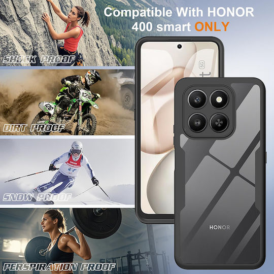 Techsuit ColorVerse 360 Full Cover Silicone Black (Honor 400 Smart 4G / X7d 4G / 400 Smart 5G)