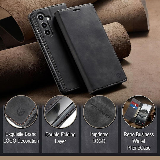 Techsuit Confy Cover Book Silicone Black (Honor X5C Plus)