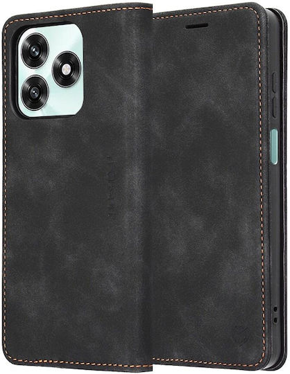 Techsuit Confy Cover Book Silicone Black (Honor X5C Plus)