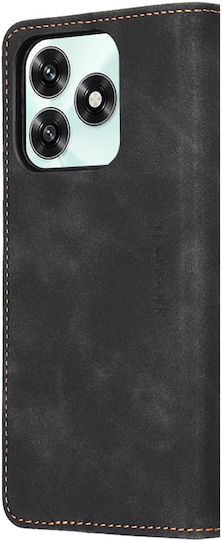 Techsuit Confy Cover Book Silicone Black (Honor X5C Plus)