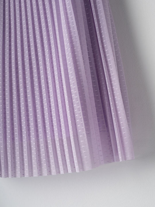 Kinderkleid Kurzärmelig Tüll Lilac