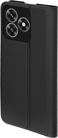 Techsuit Magskin Book Silicone / Synthetic Leather Black (Honor X5C Plus)